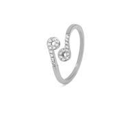 Say It With Cancer Ring with CZ Stones - Silver | Size: N Say It With Silver N