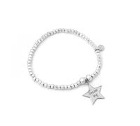 Say It With Children's Engraved Star Token Bracelet - Sterling Silver - Hand Written
