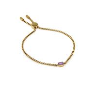 Say It With Children's February Amethyst Birthstone Bracelet - Yellow Gold Say It With Gold One Size