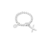 Say It With Classic Initial Ball Ring - Sterling Silver (Medium) - X