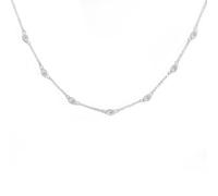 Say It With Evil Eye Charm Necklace - Silver Plated