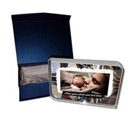 Say it with Glass by The CNC Group Personalised Gift boxed Photo Crystal Block - Rounded Corners Large - Any Photo Or Message Printed