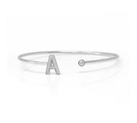 Say It With Me and Mine Bangle - Sterling Silver