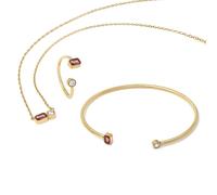 Say It With October Opal Birthstone Gift Set - Yellow Gold