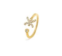 Say It With Pisces Ring with CZ Stones - Yellow Gold
