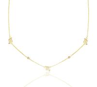 Say It With Scorpio Necklace with CZ Stones - Yellow Gold Plated