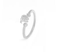 Say It With Scorpio Ring with CZ Stones - Silver Plated