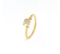 Say It With Scorpio Ring with CZ Stones - Yellow Gold