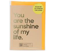 Say It With Songs Blank Greeting Card - Happy Birthday - Stevie Wonder - Scan QR Code and Play on Spotify, YouTube or Amazon Music - Birthday, Anniversary, Valentines, Mother’s/Father’s Day.