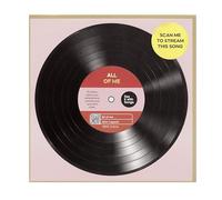 Say It With Songs Greeting Card - All Of Me - John Legend - Scan QR Code and Play on Spotify, YouTube or Amazon Music - Birthday, Anniversary, Valentines, Mother’s/Father’s Day.