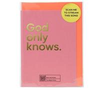 Say It With Songs Greeting Card - God Only Knows - The Beach Boys - Scan QR Code and Play on Spotify, YouTube or Amazon Music - Birthday, Anniversary, Valentines, Mother’s/Father’s Day.