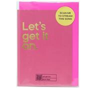 Say It With Songs Greeting Card - Let's Get It On - Marvin Gaye - Scan QR Code and Play on Spotify, YouTube or Amazon Music - Birthday, Anniversary, Valentines, Mother’s/Father’s Day.