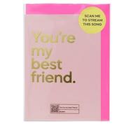 Say It With Songs Greeting Card - You're My Best Friend - Queen | Scan QR Code and Play on Spotify, YouTube or Amazon Music - Birthday, Anniversary, Valentines, Mother’s/Father’s Day