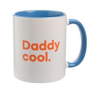 Say It with Songs Mug White Outer/Light Blue Inner - Daddy Cool - Boney M. - Scan QR Code and Play on Spotify, YouTube & More - Homeware, Kitchen, Tea, Coffee & Gifting Cup. 11oz / 312ml.
