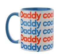 Say It with Songs Mug White/Red/Blue - Daddy Cool - Boney M. - Scan QR Code and Play on Spotify, YouTube & More - Homeware, Kitchen, Tea, Coffee & Gifting Cup. 11oz / 312ml.