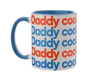 Say It with Songs Mug White/Red/Blue - Daddy Cool - Boney M. - Scan QR Code and Play on Spotify, YouTube & More - Homeware, Kitchen, Tea, Coffee & Gifting Cup. 11oz / 312ml.