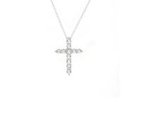 Say It With The Amara Mini Cross Pendant Necklace Small - Silver