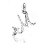 Say It With Winged Initial Charm - Sterling Silver - I'd love to add letter M