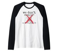 Say no to Digital ID, do not Comply, Freedom of Speech Raglan Baseball Tee