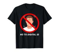 Say No to Digital ID - Freedom & Conservative Face Scan T-Shirt