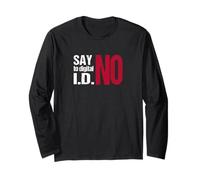 Say NO to Digital ID - Protect British Freedom - Political Long Sleeve T-Shirt