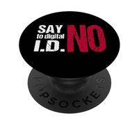 Say NO to Digital ID - Protect British Freedom - Political PopSockets Adhesive PopGrip