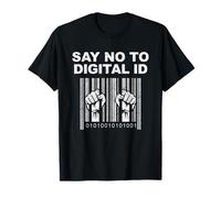 Say No to Digital ID UK British Freedom Activism T-Shirt