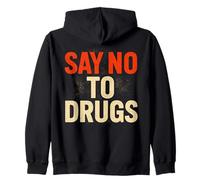 Say No To Drugs Shirt Red Ribbon Week Awareness Support Team Zip Hoodie