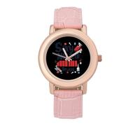 Say No to Drugs Women's Wrist Watch Fashion Wristwatches with Pink Strap Gifts for Women Mother Wife Birthday