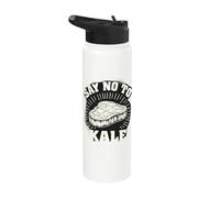 Say No to Kale Meat Lover Humor Stainless Steel Insulated Water Bottle