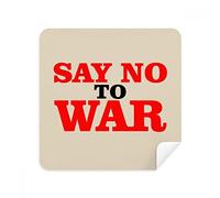Say No to War World Love Peace World Glasses Cleaning Cloth Phone Screen Cleaner Suede Fabric 2pcs