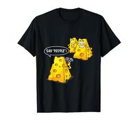 Say People! Funny Cheese Photographer Swiss Lovers Novelty T-Shirt