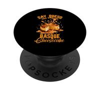 Say queso then bring the Basque cheesecake PopSockets Adhesive PopGrip