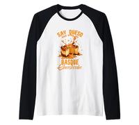 Say Queso Then Bring The Basque Cheesecake Raglan Baseball Tee