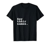 Say Their Names T-Shirt, Men, Black, XX-Large