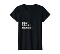 Say Their Names T-Shirt, Women, Black, XX-Large
