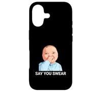 Say You Swear Funny Baby Holding Laugh Meme Case for iPhone 17
