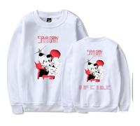 Saya Gray 2025 Tour Merch Sweatshirt O-neck Long Sleeve Casual Pullovers Fashion Unisex Streetwear Top (White,S)
