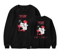 Saya Gray 2025 Tour Merch Sweatshirt O-neck Long Sleeve Casual Pullovers Fashion Unisex Streetwear Top (Black,S)