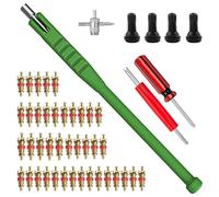Sayago Car Valve Tyre Repair Install Tool Kit Tyre Valve Puller Tyre Valve Core Remover 4-Way Tyre Valve Repair Tool TR412 Snap-in Valve Stems (Set 1)