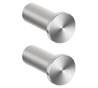 SAYAYO 2PCS Coat Hooks Wall Mounted SUS304 Stainless Steel Brushed