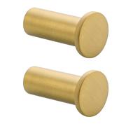SAYAYO 2PCS Coat Hooks Wall Mounted SUS304 Stainless Steel Brushed Gold | Door Hooks for Hanging Towels Wall Hooks for Bathroom Heavy Duty