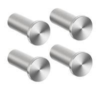 SAYAYO 4PCS Coat Hooks Wall Hooks Wall Mounted SUS304 Stainless Steel | Door Hooks for Hanging Towels for Bathroom Heavy Duty, Brushed Nickel