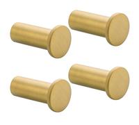 SAYAYO 4PCS Coat Hooks Wall Mounted SUS304 Stainless Steel Brushed Gold | Door Hooks for Hanging Towels Wall Hooks for Bathroom Heavy Duty