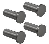 SAYAYO 4PCS Coat Hooks Wall Mounted SUS304 Stainless Steel Door Hooks Grey | Wall Hooks for Hanging Towels Bathroom Heavy Duty