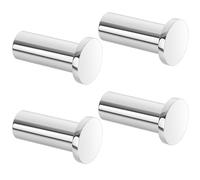 SAYAYO 4PCS Coat Hooks Wall Mounted SUS304 Stainless Steel Polished Chromed | Door Hooks for Hanging Towels Wall Hooks for Bathroom Heavy Duty