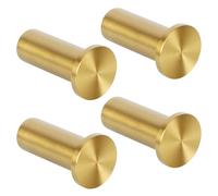SAYAYO 4PCS Coat Hooks Wall Mounted SUS304 Stainless Steel Sunburst Gold | Door Hooks for Hanging Towels Wall Hooks for Bathroom Heavy Duty