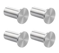 SAYAYO Coat Hooks Wall Mounted 4PCS Brushed Door Hooks for Hanging Towels Wall Hook SUS304 Stainless Steel Heavy Duty for Bathroom Home to Hang Clothes, Keys, Hats, Bags