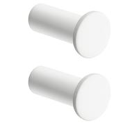 SAYAYO Coat Hooks Wall Mounted White 2PCS SUS304 Stainless Steel Door Hooks | Wall Hooks for Hanging Towels Bathroom Heavy Duty