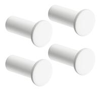 SAYAYO Coat Hooks Wall Mounted White 4PCS SUS304 Stainless Steel Door Hooks | Wall Hooks for Hanging Towels Bathroom Heavy Duty